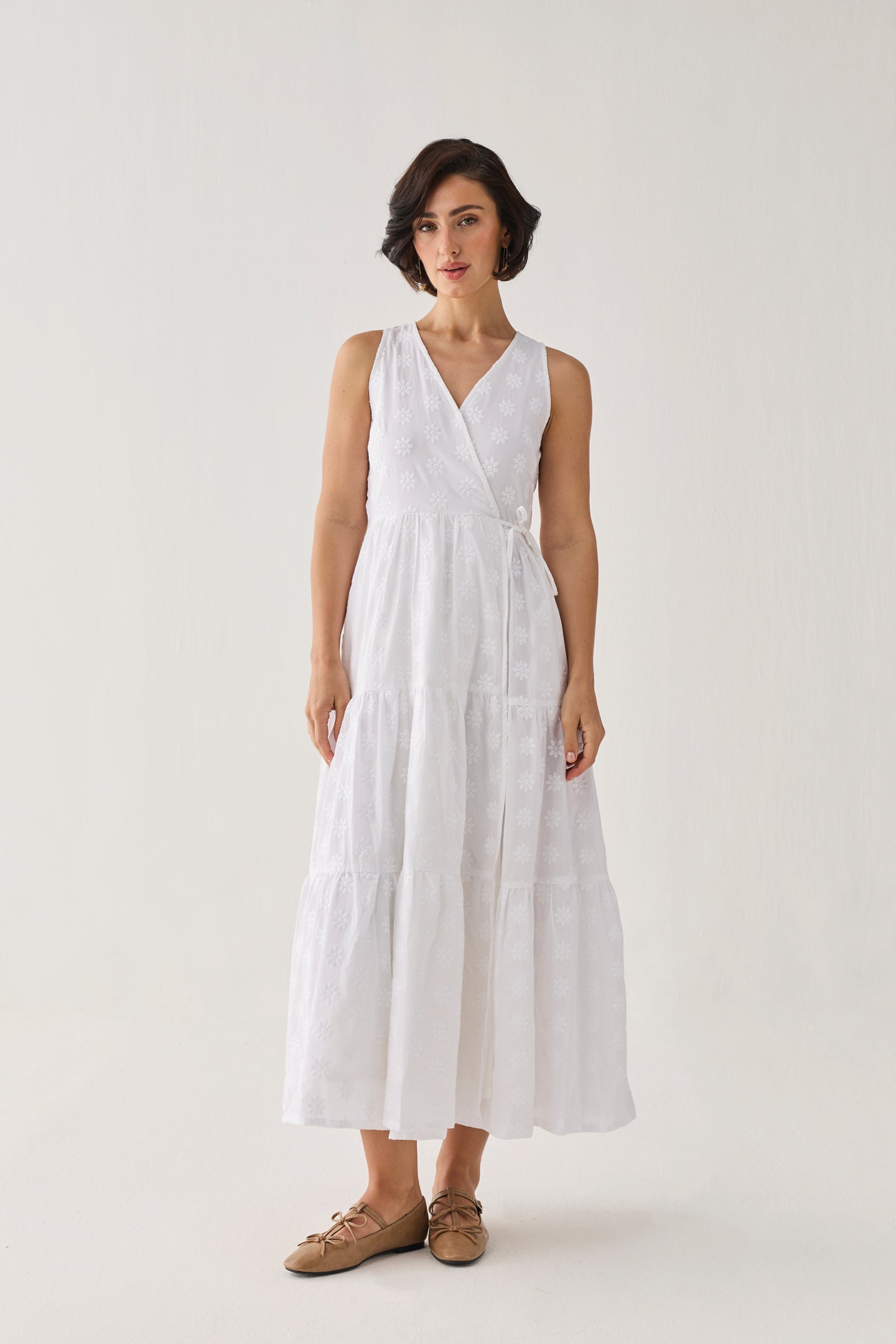 womens maxi wrap dress Baltic Born Vara Satin | Lilac unapologetic in its delicate yet powerful aesthetic.Designer NotesDeep V Abigail Silk Jersey Maxi Wrap