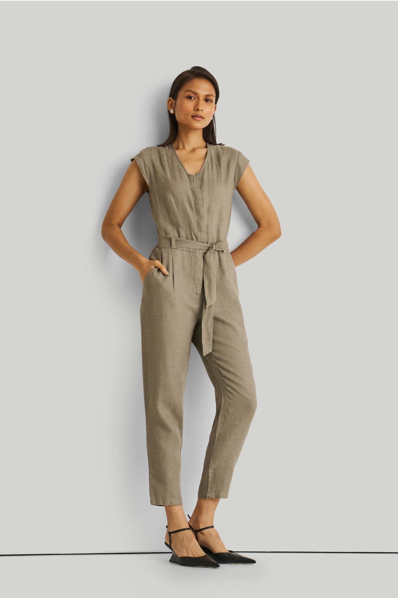 Evening Chai Dark Green Jumpsuit 01