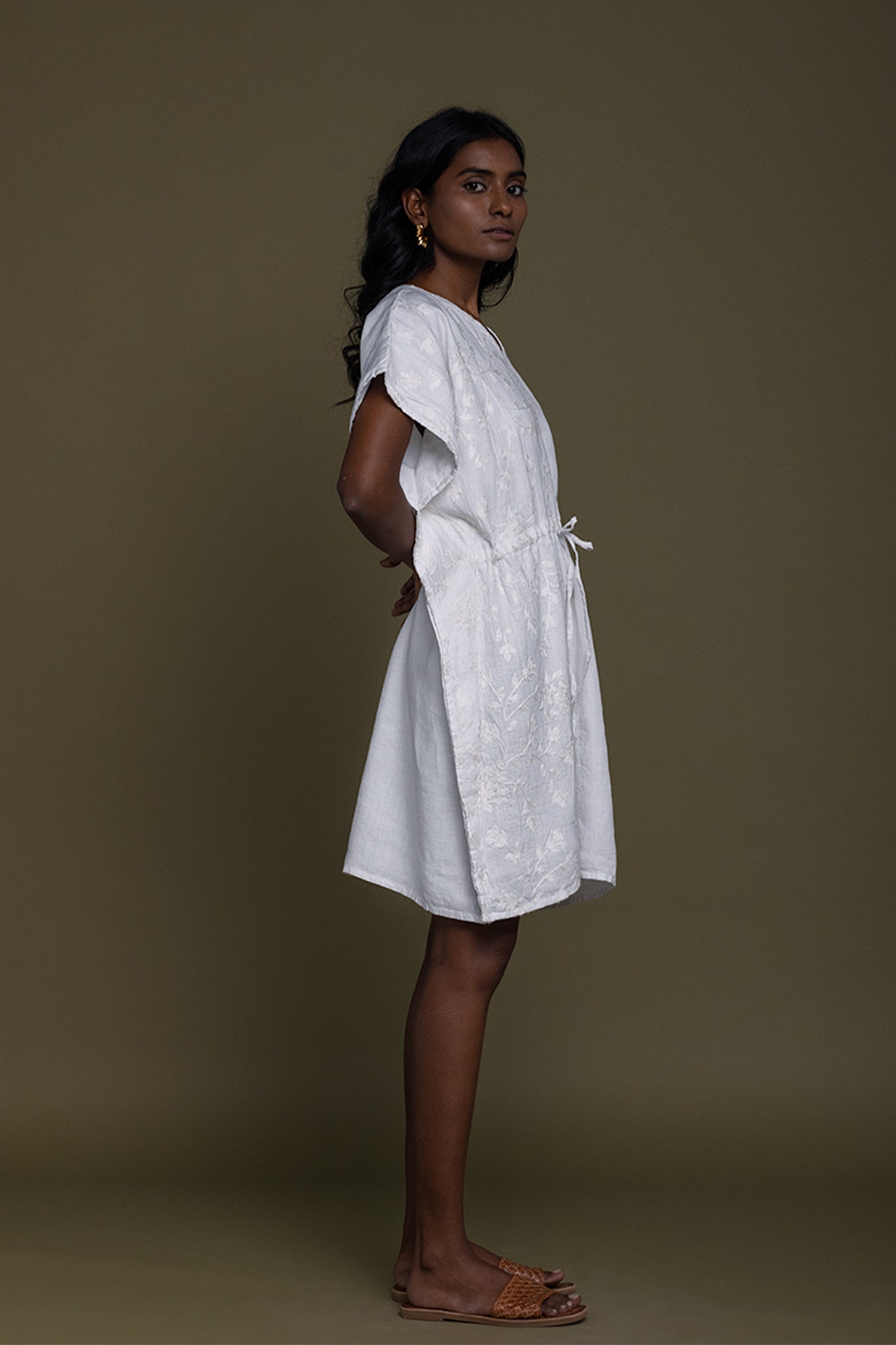 August Breeze Kaftan White Dress 03