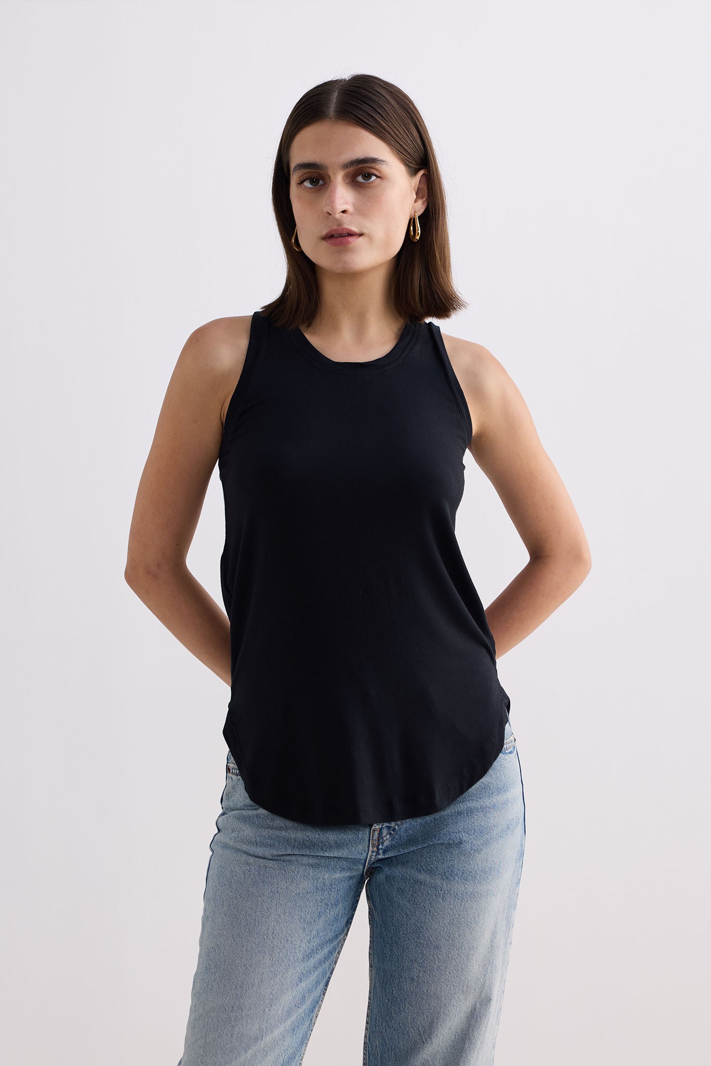 Back to Basics Top in Black Front