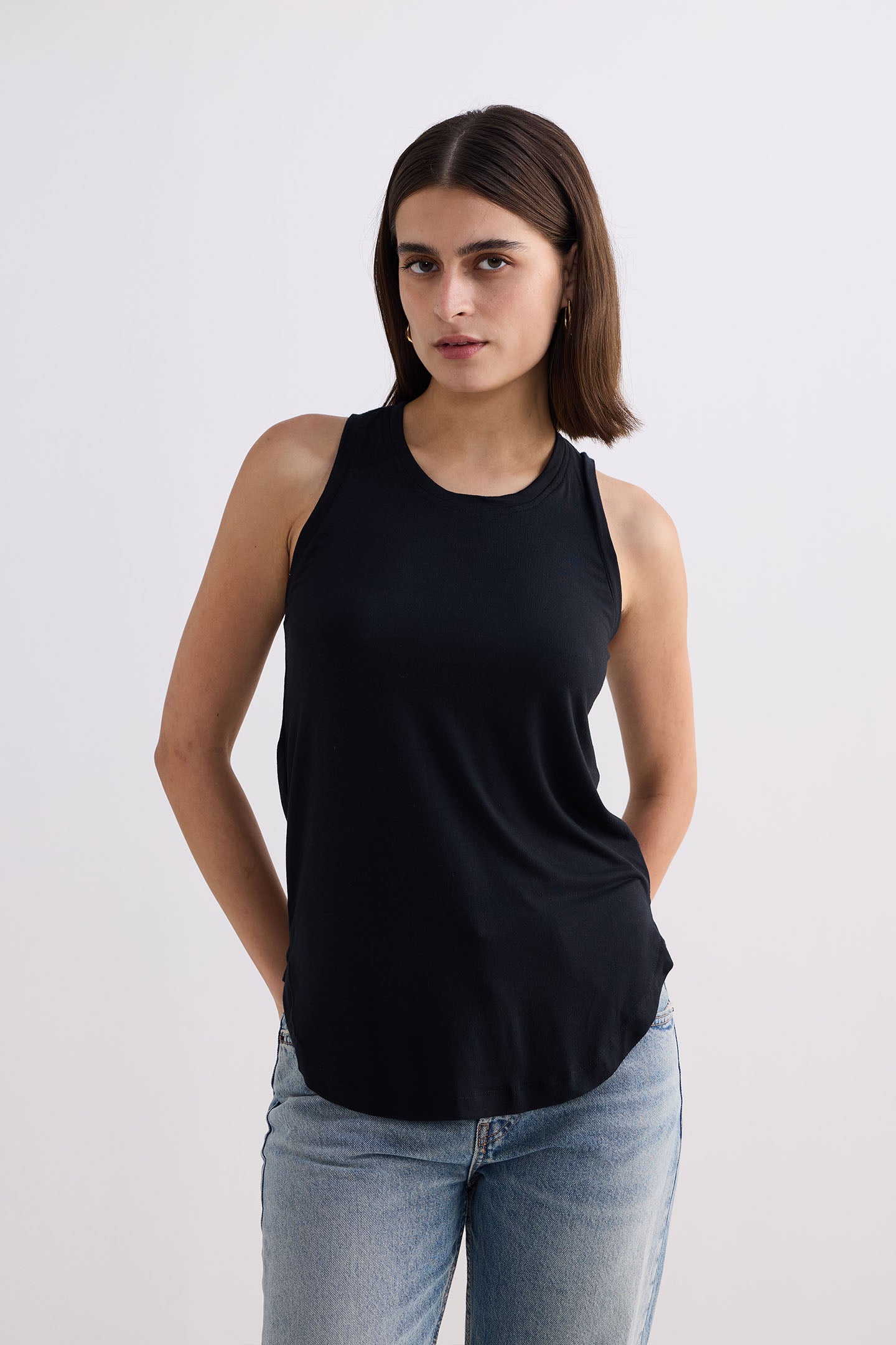 Back to Basics Top in Black Front