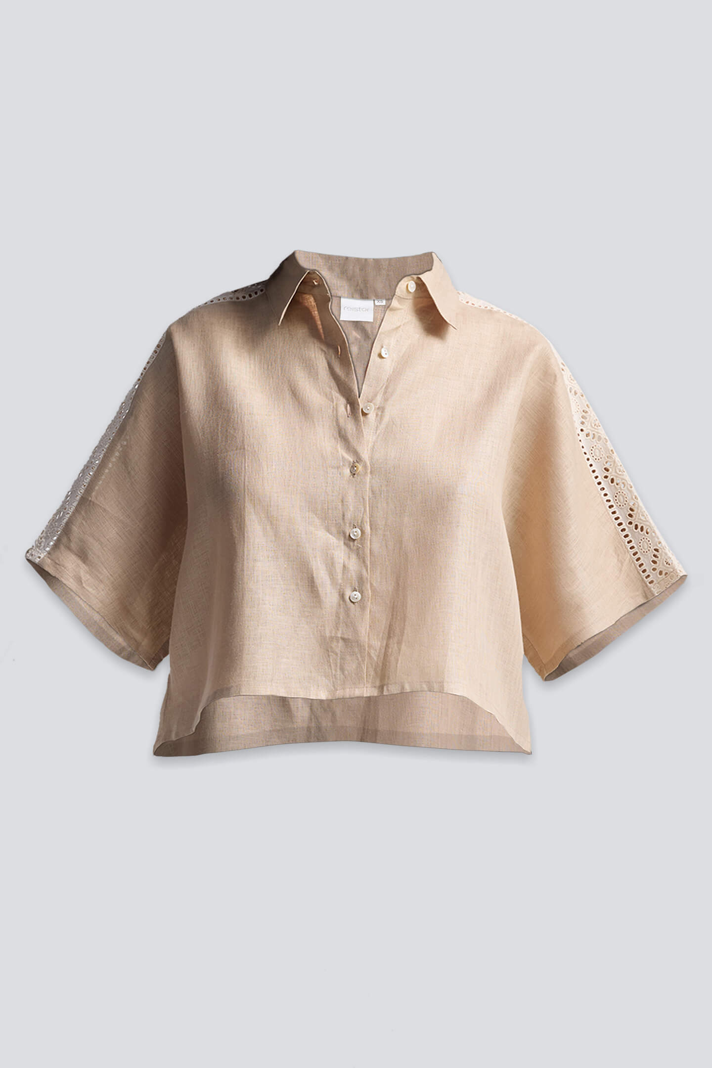 Boxy Shirt with Lace