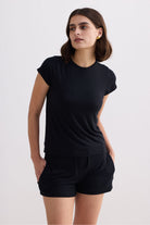 Essential Short Sleeve Tee in Black