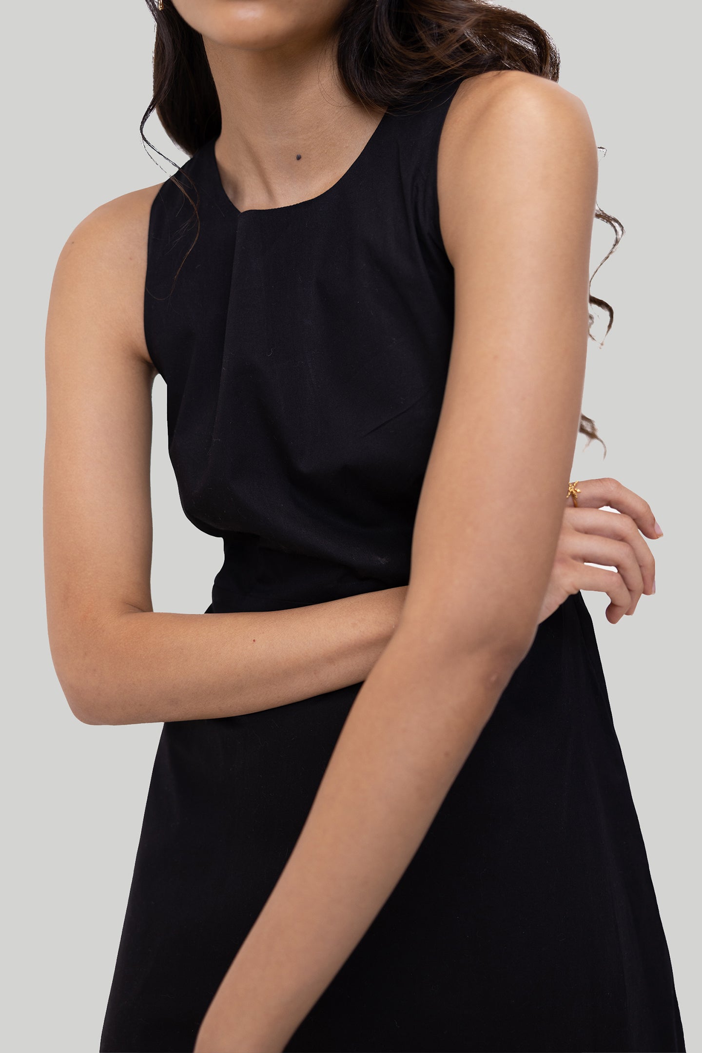 Stylish Cross Back Midi Dress Reistor Stylish Cross Back Midi Dress Reistor