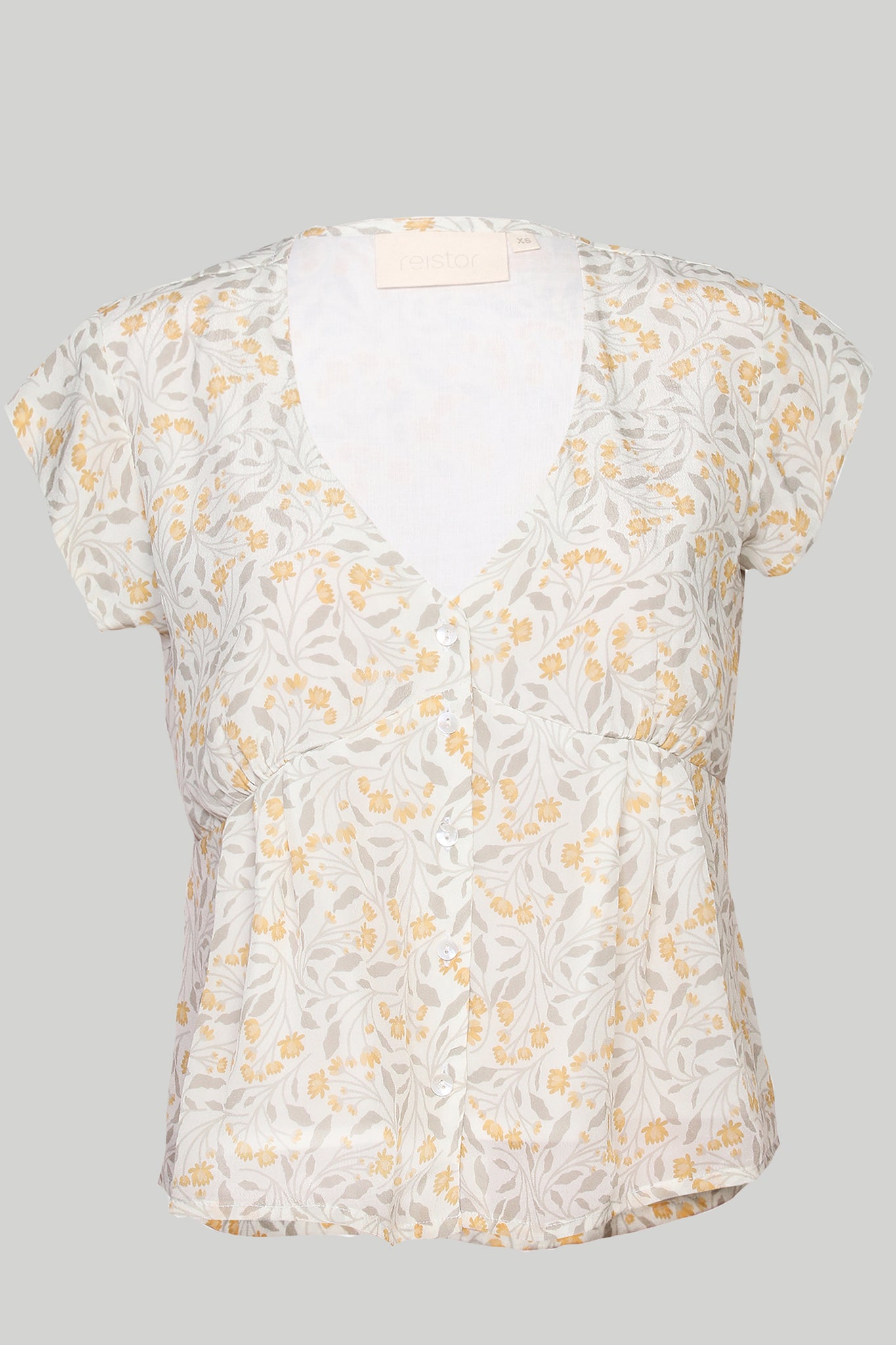 DeepV-neckshorttop-Yellow-4