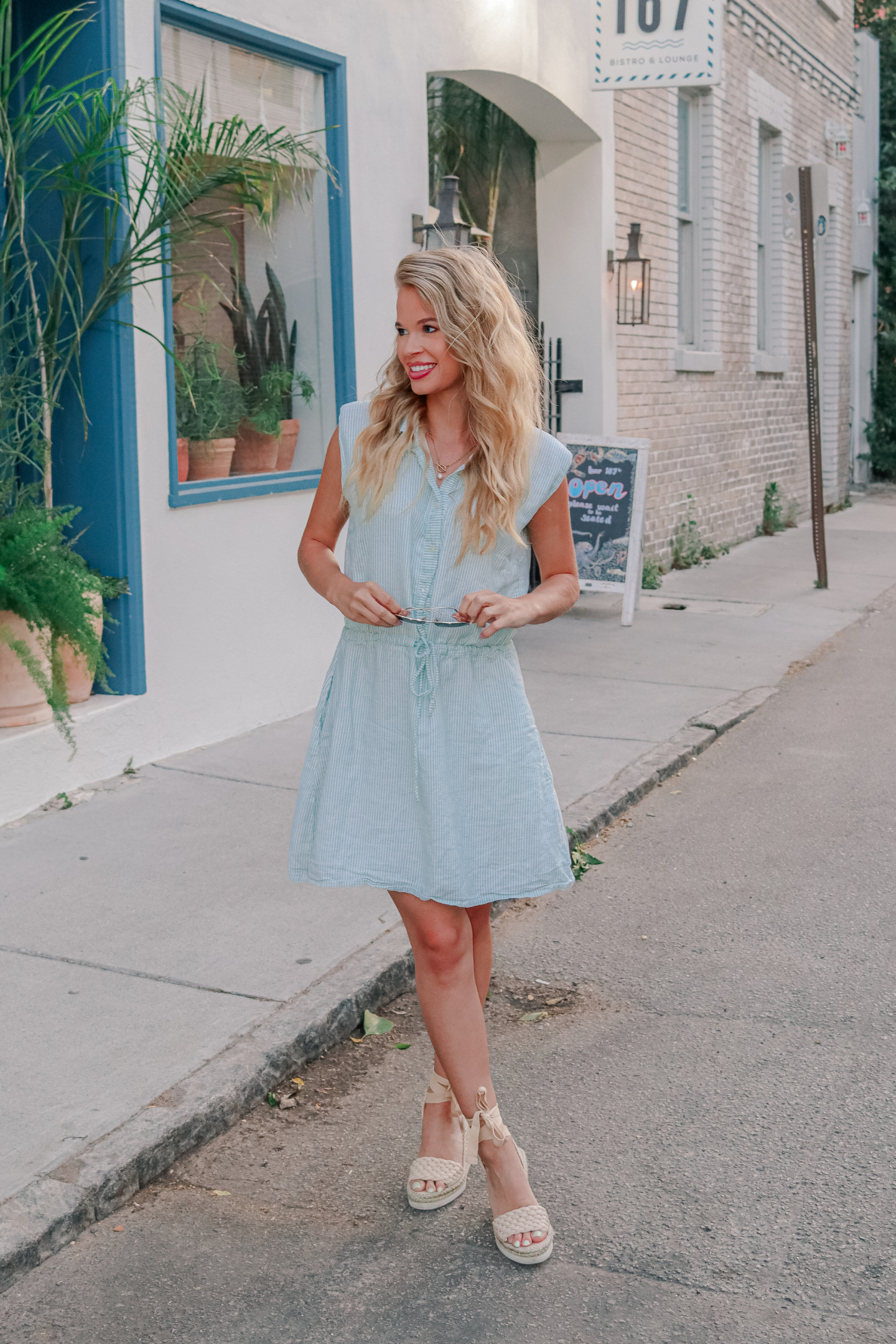 Drawstring-Shirt-Dress-in-Stripes-Moodshot