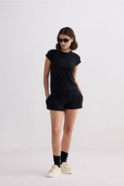 Essential Knit Shorts in Black