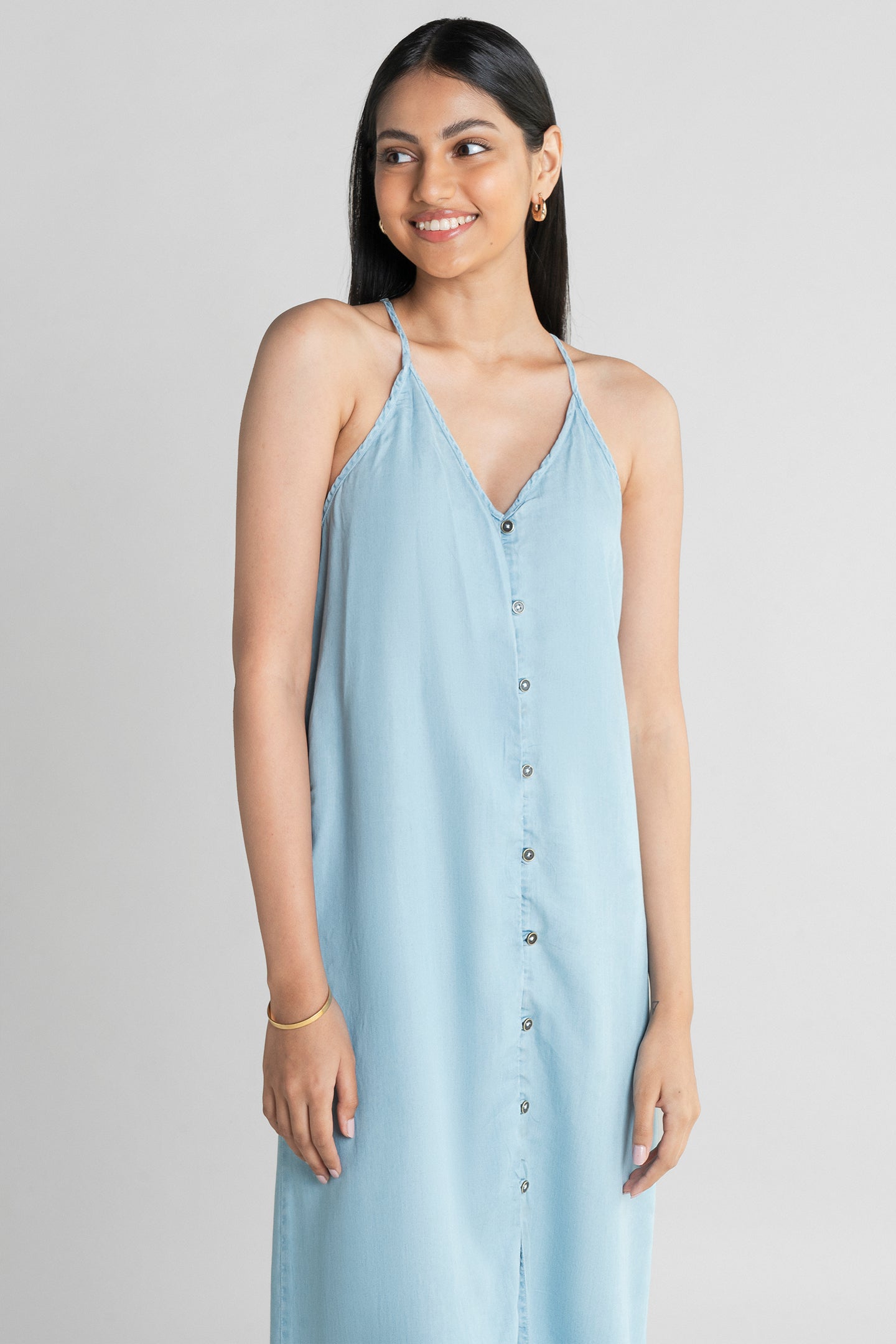 V neck Drawstring Romper in Dark Green