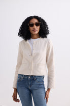 Lady Jacket in Cream Cotton Tweed