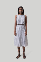 Overlap-Midi-Skirt-in-Linen-Stripes-1