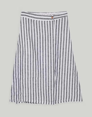 Overlap Midi Stripped Skirt 06