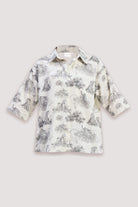 Oversized High-Low Shirt in Animal print