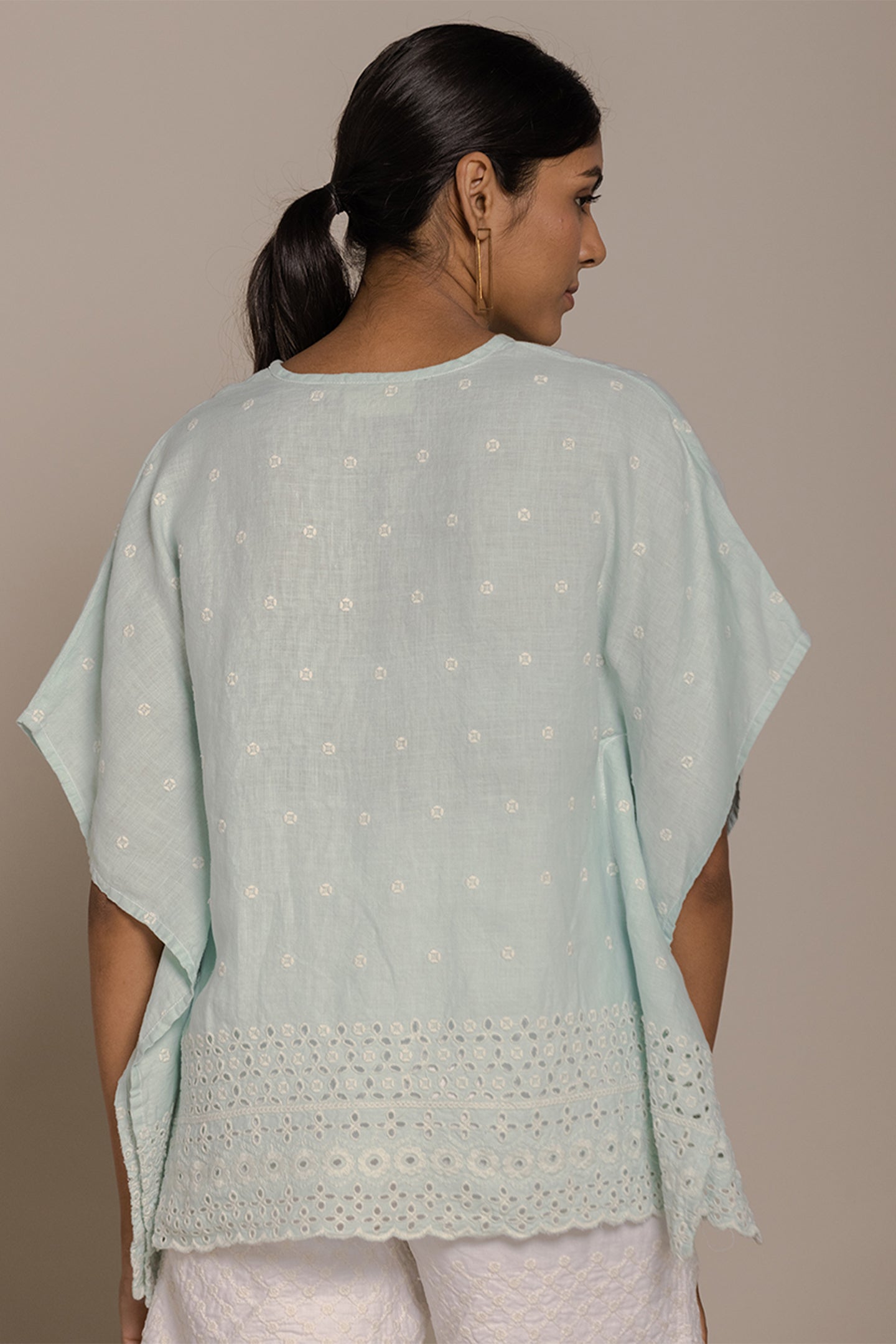 Popsicles & Carousels Mint Kaftan Top 03