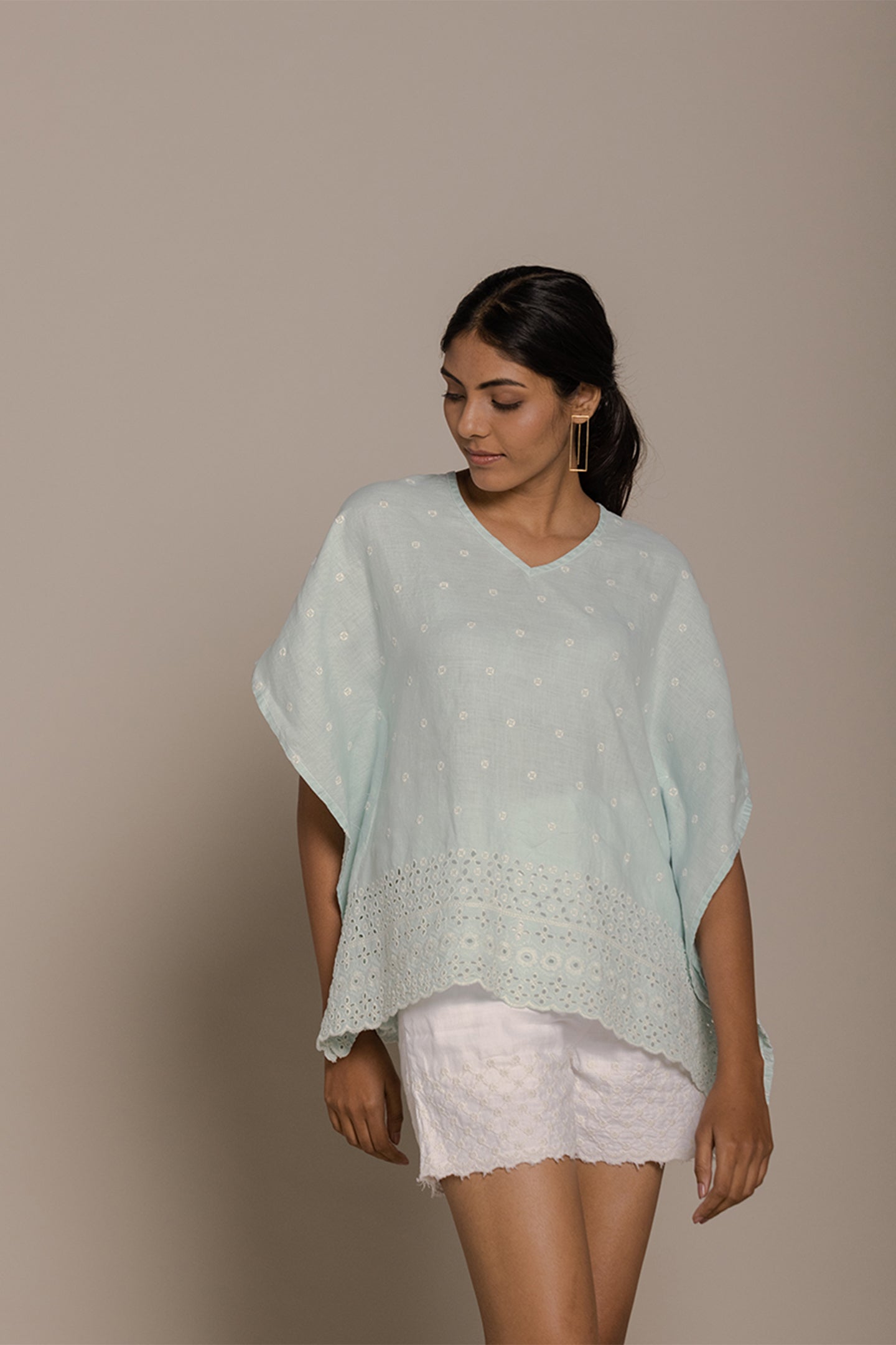 Popsicles & Carousels Mint Kaftan Top 04