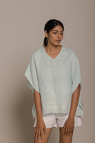 Popsicles & Carousels Mint Kaftan Top 05