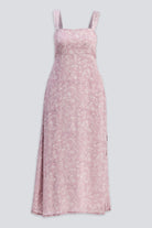 Perfect Floral Maxi with Tapered Straps in Pink