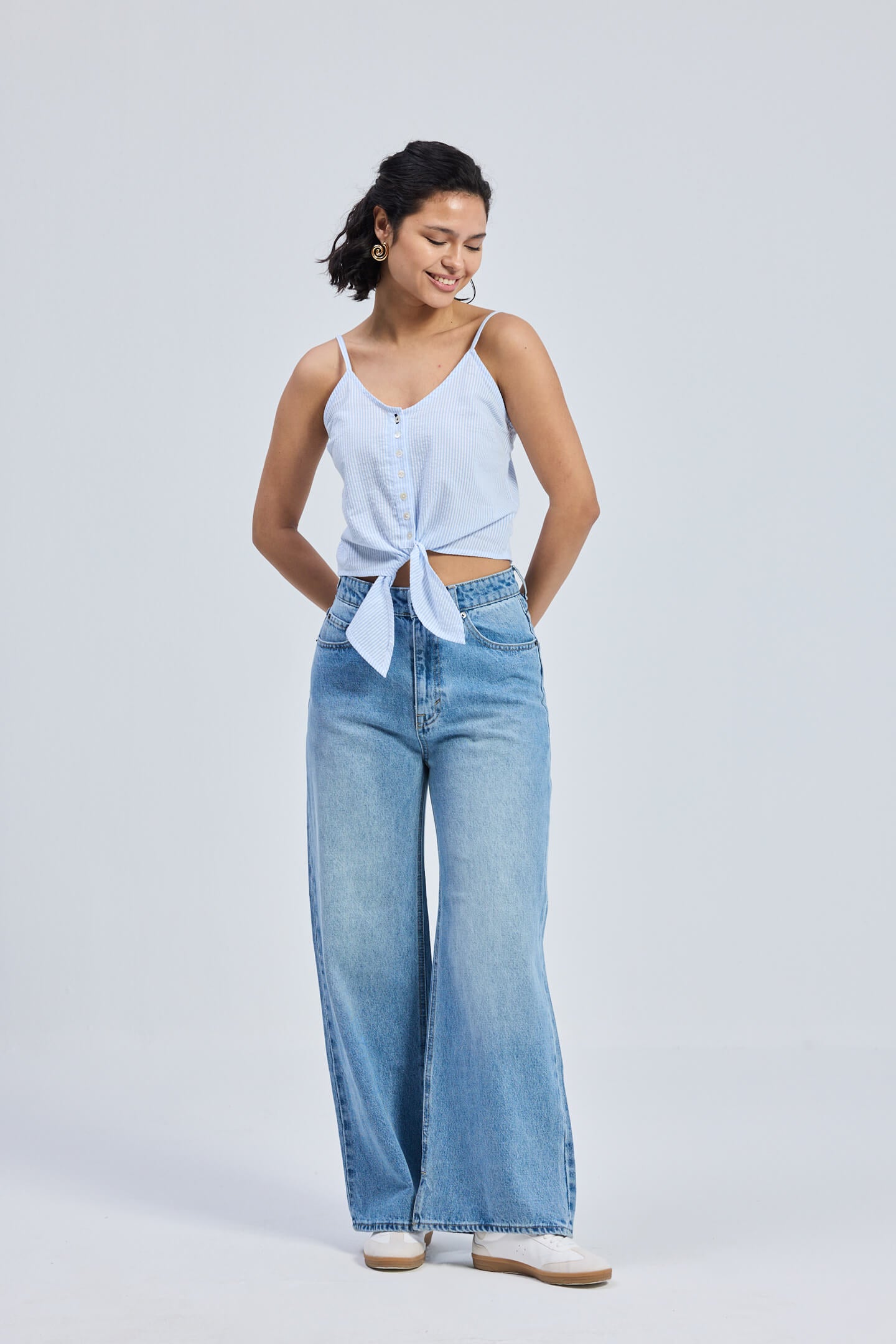 Pool Day Tan Lines in Classic Stripes Front