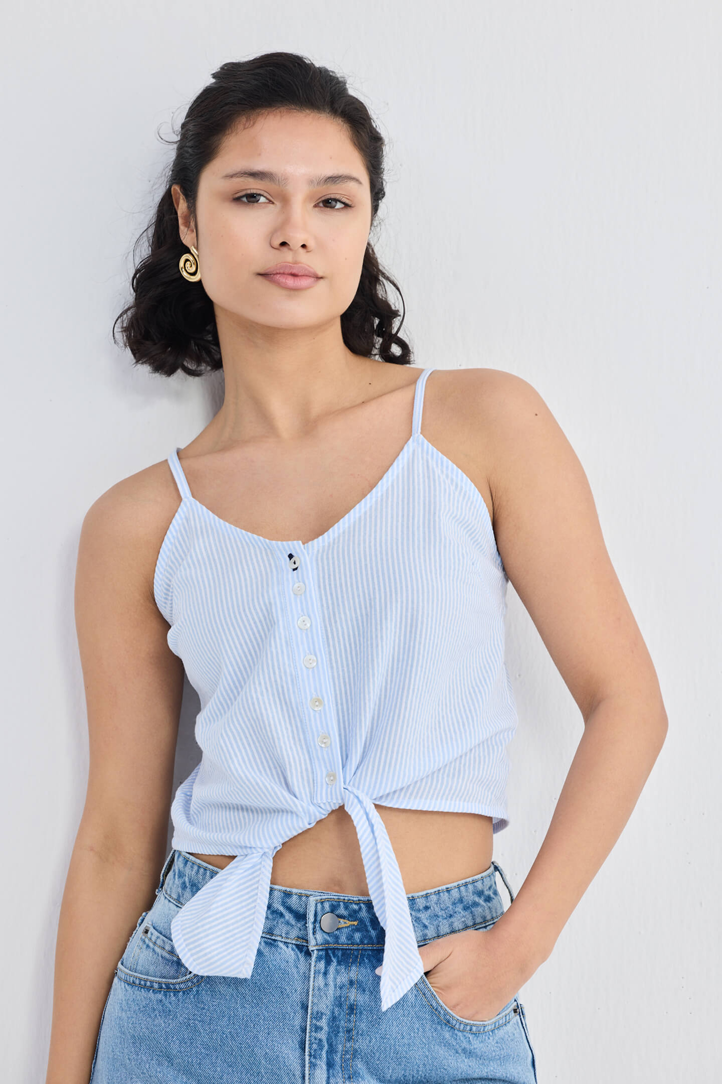 Pool Day Tan Lines in Classic Stripes Closeup