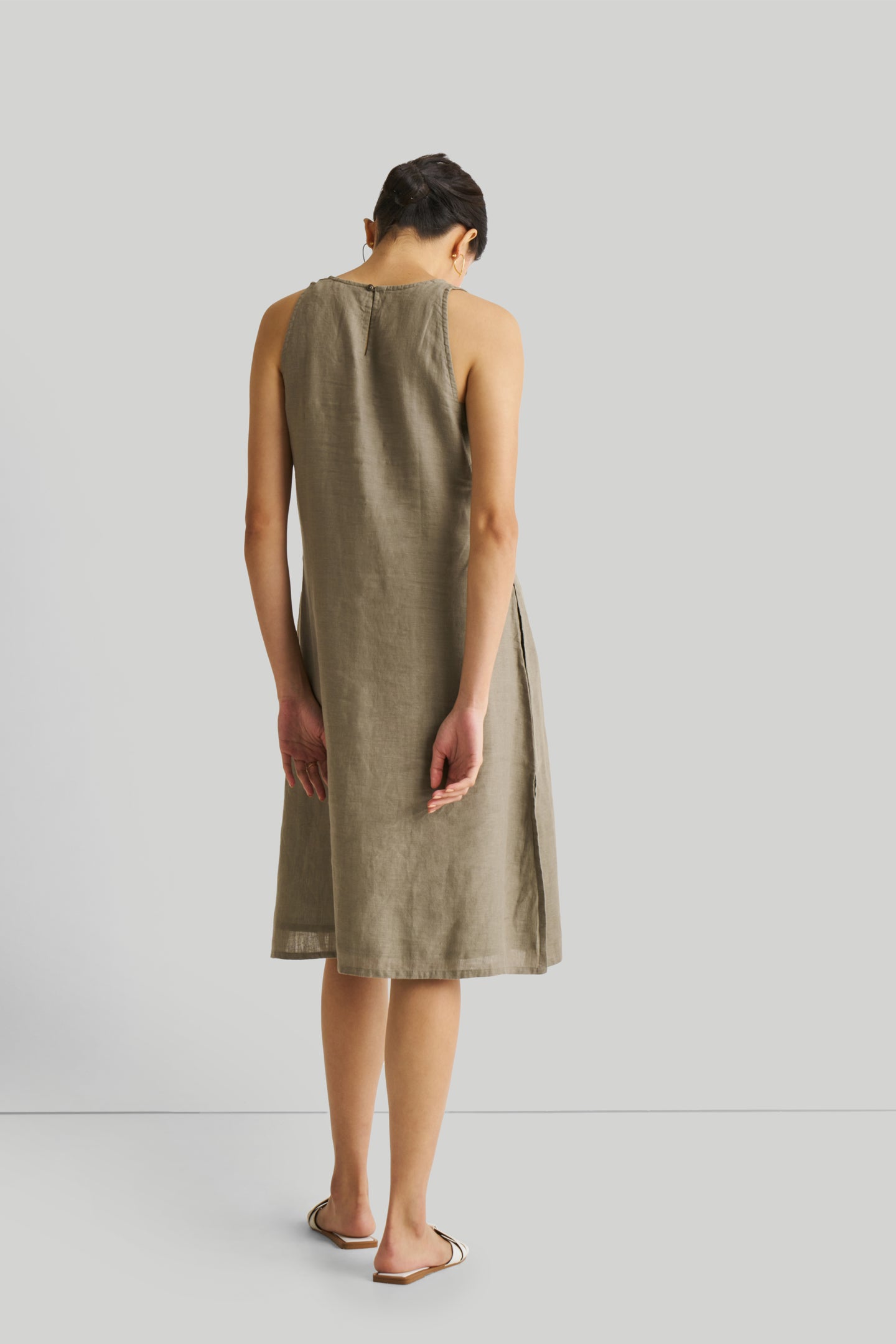 Reading Tea Leaves Dress in Dark Olive