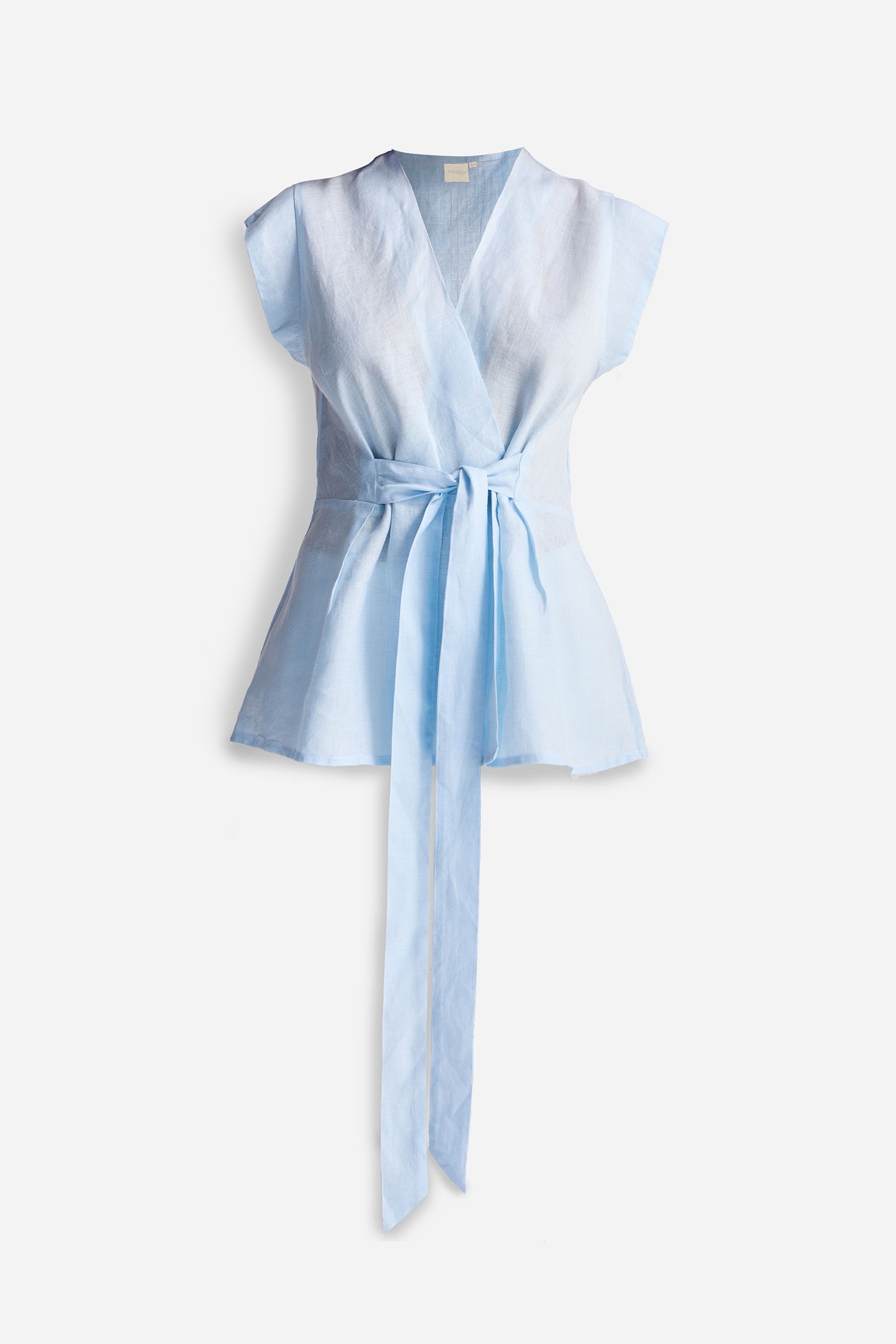 Power Moves Short Sleeve Top in Blue Flat Lay