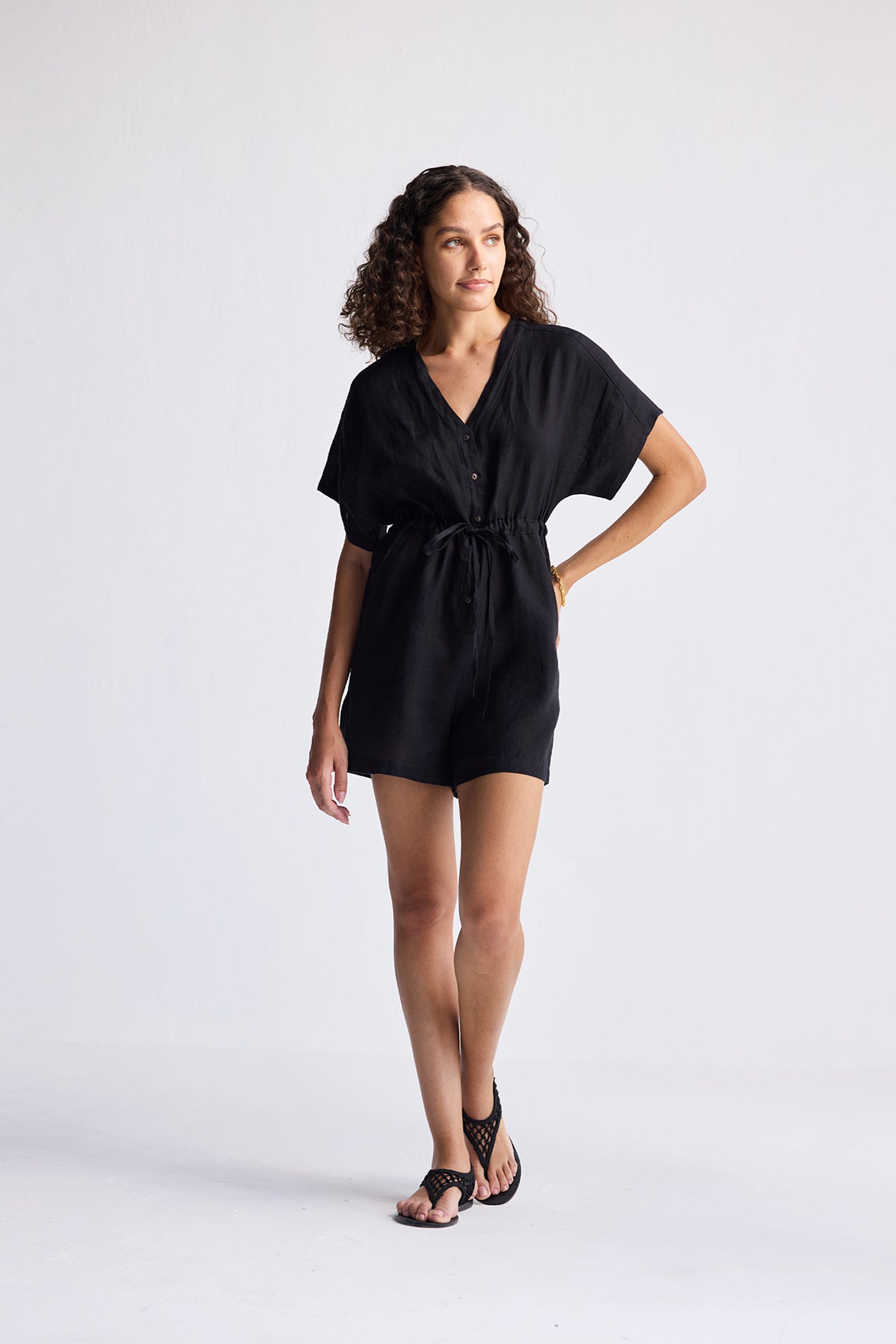Black V Neck Romper - Cute Women's Rompers Reistor Black V Neck Romper - Cute Women's Rompers Reistor