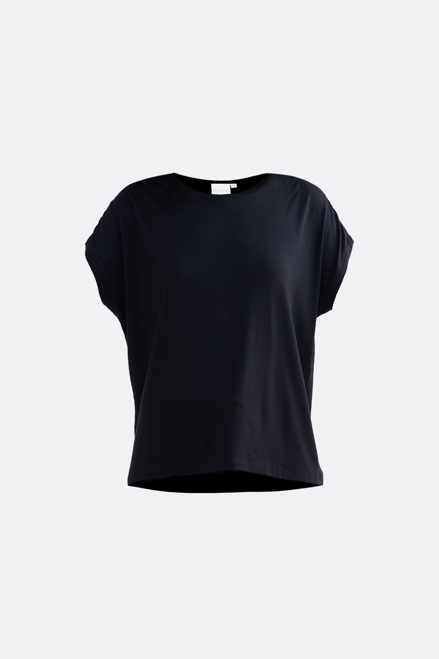 Relaxed Tee in Black Flat Lay