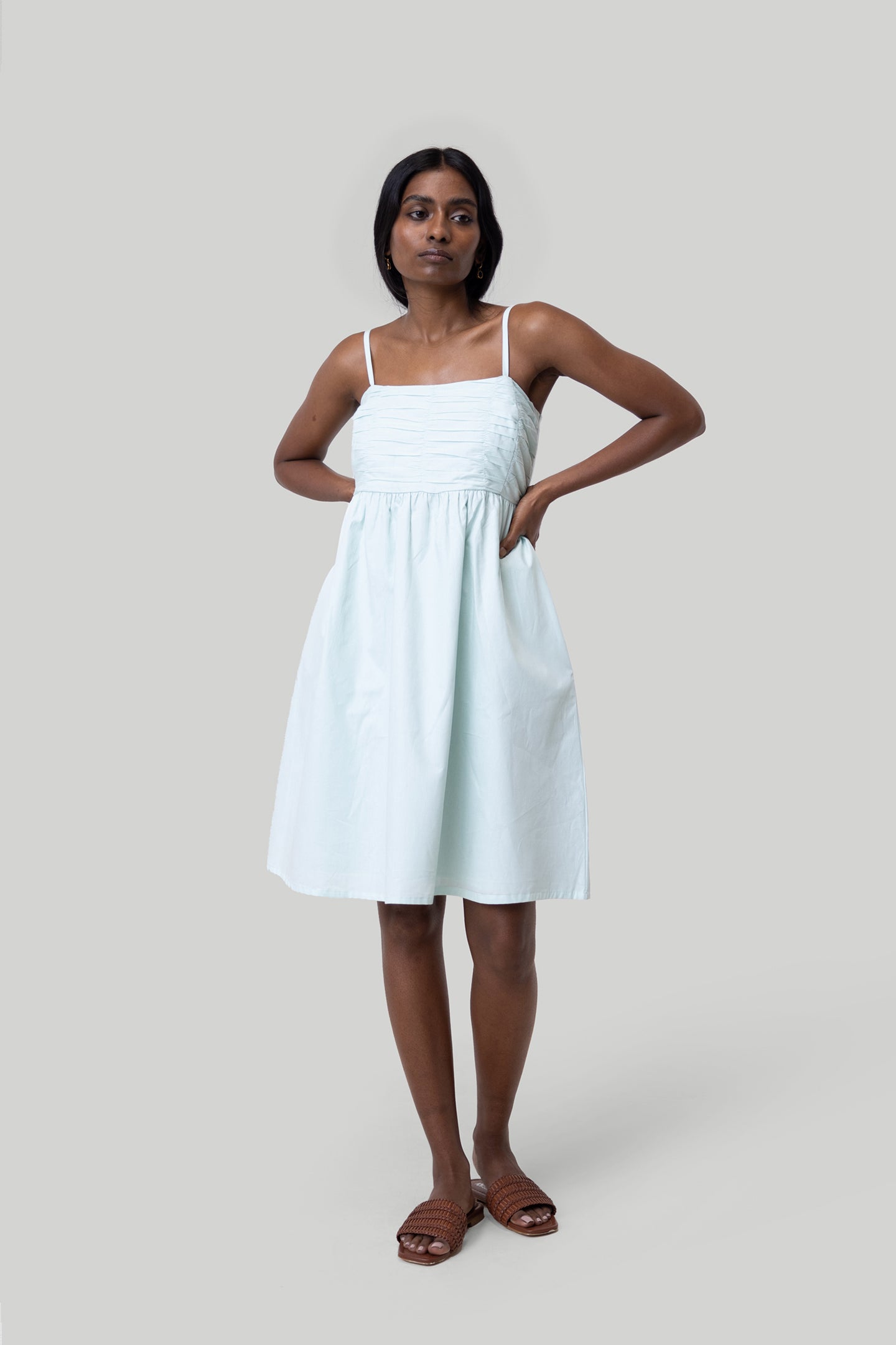 Mint ruched dress hotsell