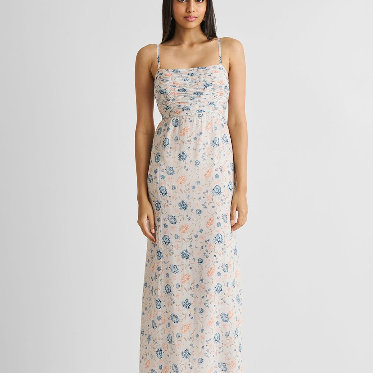 Ruched Maxi Dress - Summer Evenings Sorted