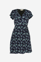 Short Wrap Dress Midnight Florals