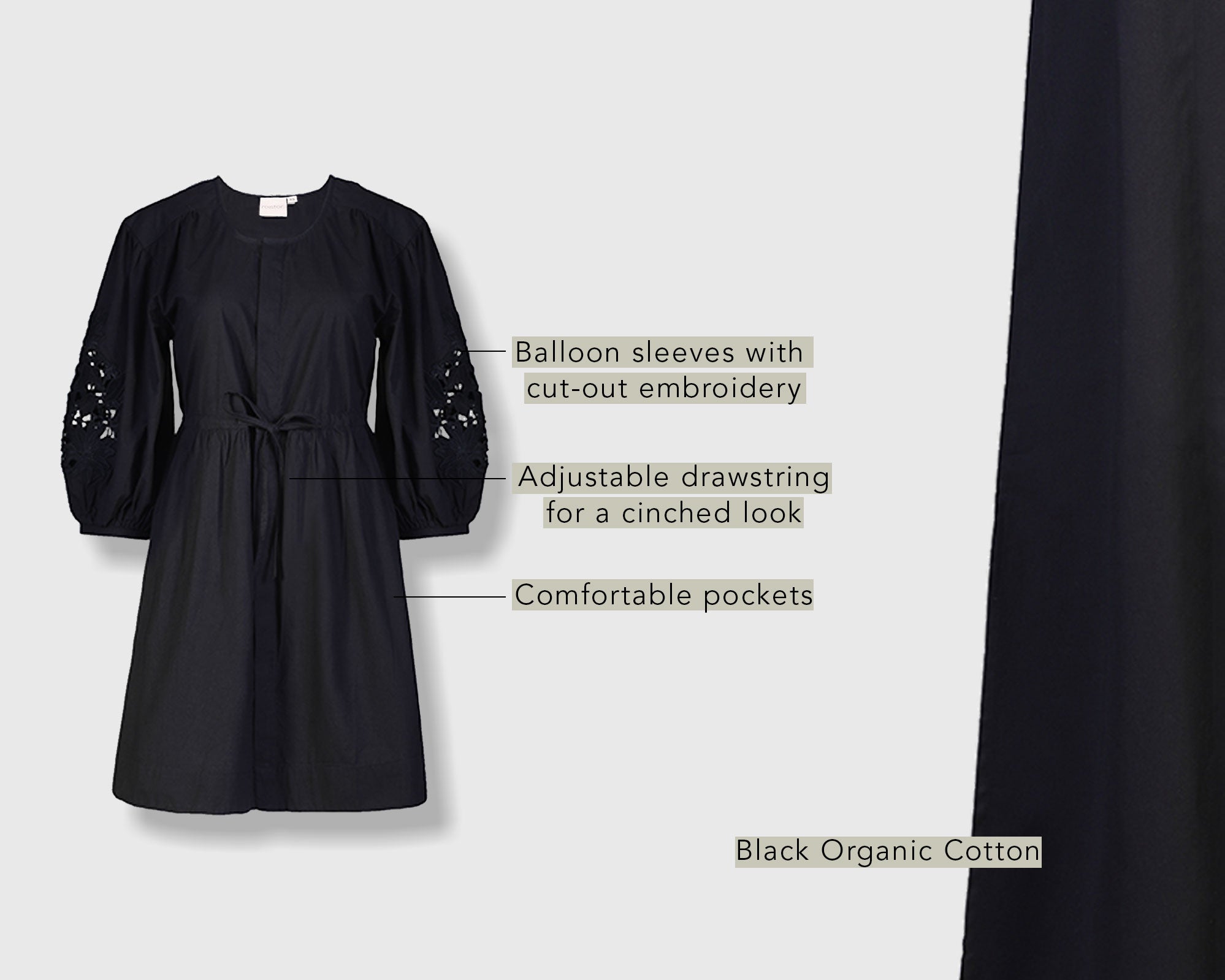 Shirt-Dress-with-Balloon-Sleeves-in-Black-stylingtips.jpg