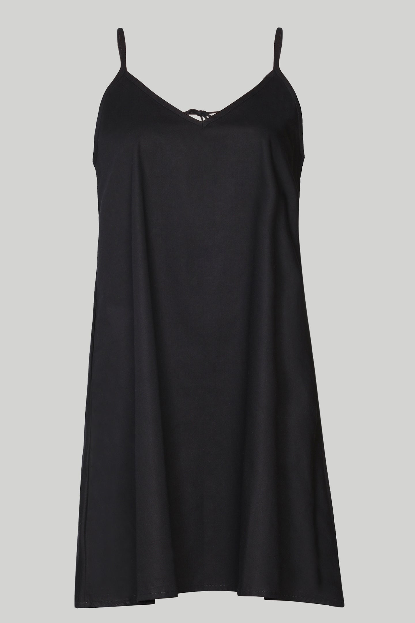 Short Tent Dress in Black Reistor Short Tent Dress in Black Reistor