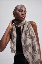 The Mara Scarf in Brown