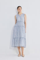 The Perfect Resort Floral Maxi in Periwinkle Blue