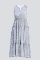 The Perfect Resort Floral Maxi in Periwinkle Blue