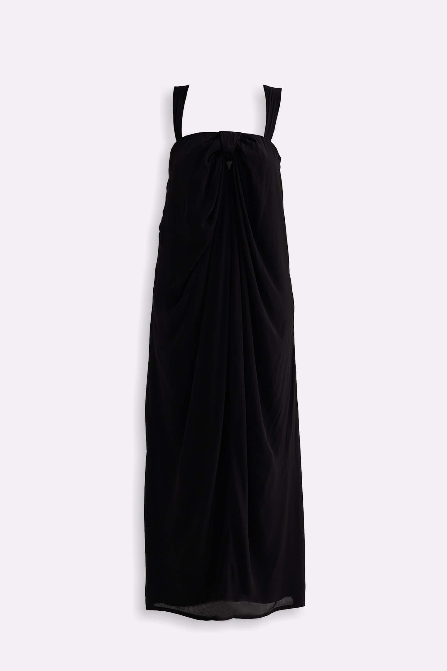 Twilight Twist Strappy Maxi Dress in Black