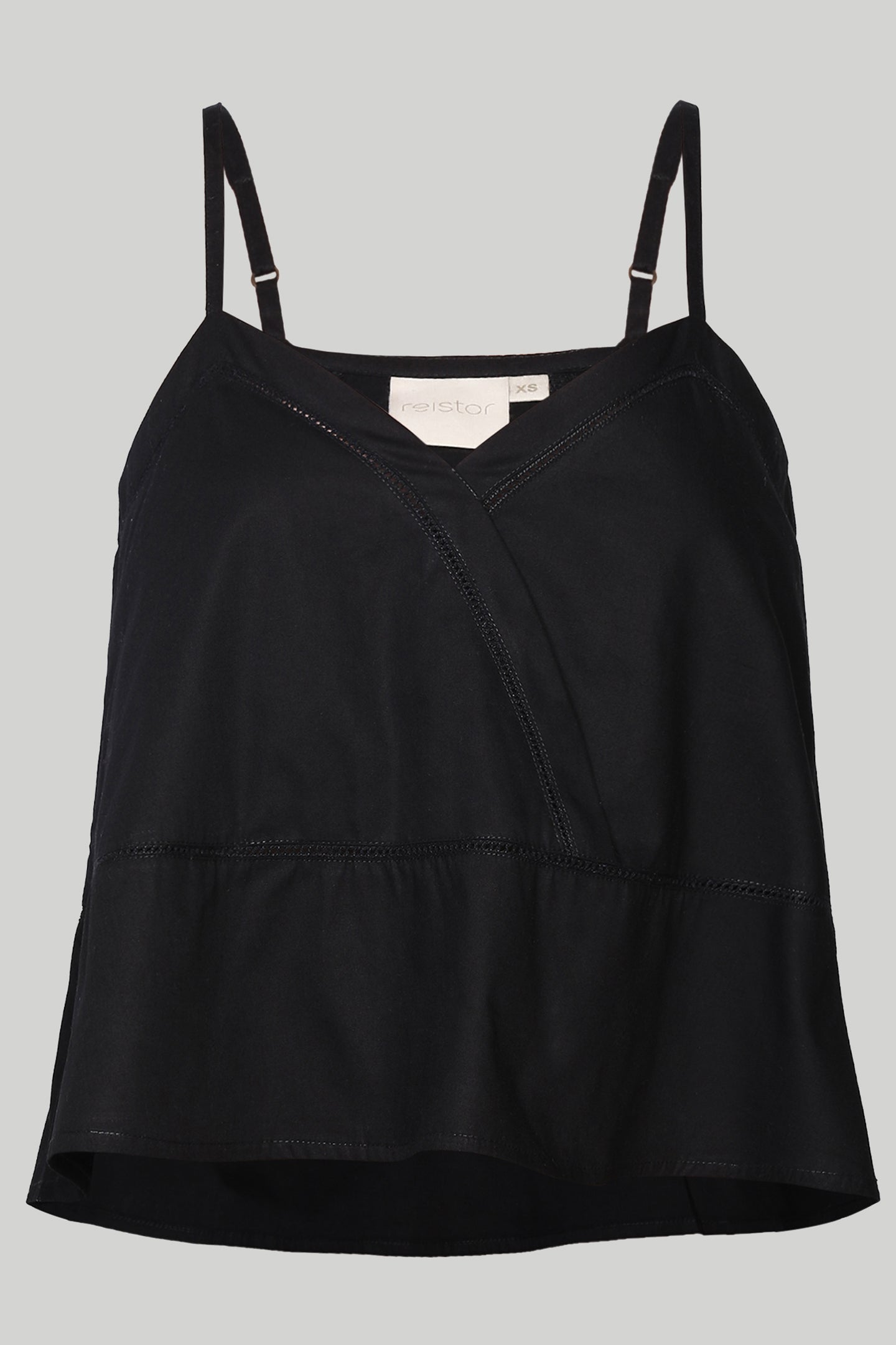 V-neck Lace Camisole in Black – Reistor