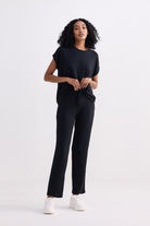 Wide Leg Pant in Black