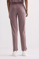 Soft fabric dusty rose pants back