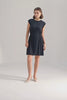 Short Dress With Smocking Side Detail in Black-13